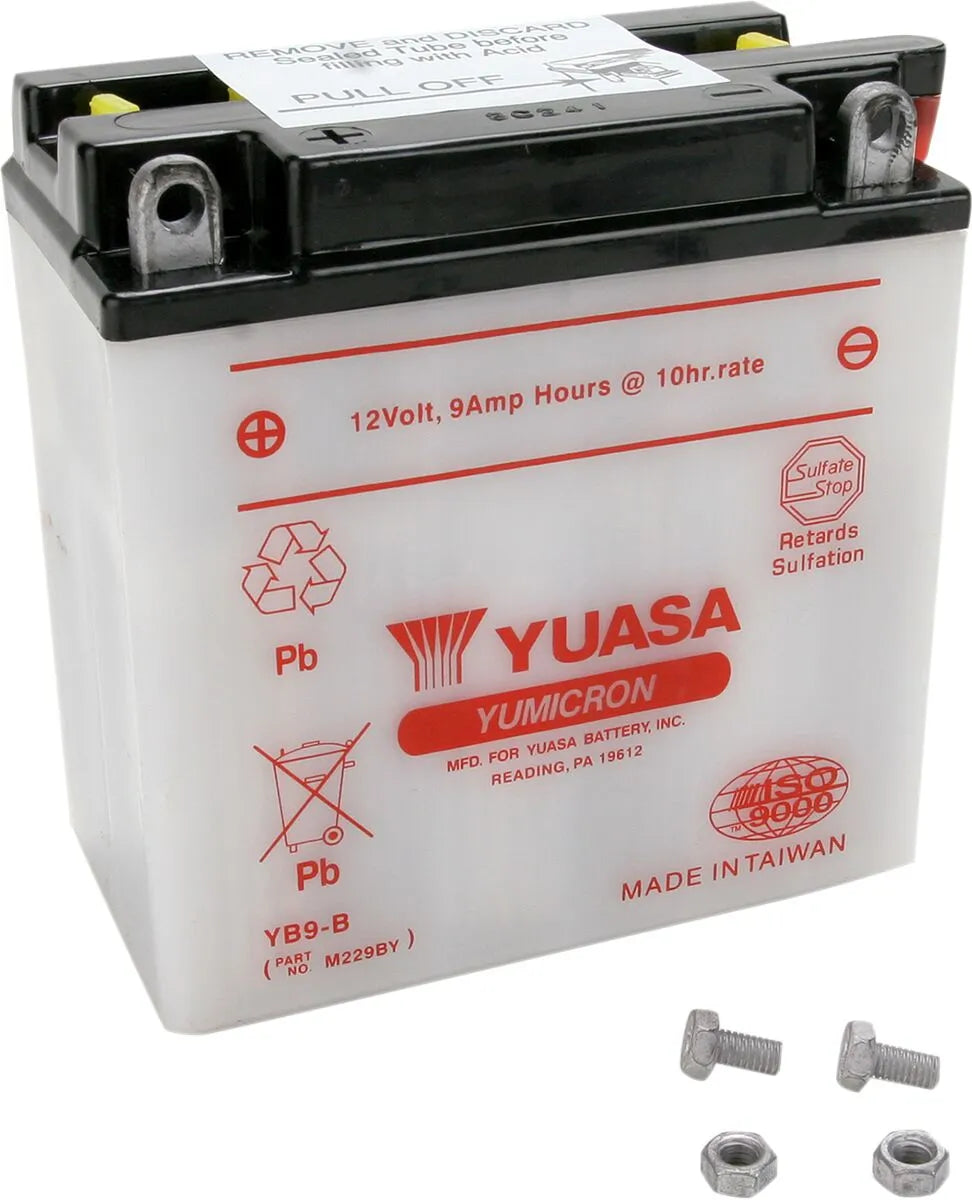 Yuasa Yumicron YB9-B Battery for Aprilia Piaggio Vespa 1973-2017