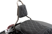 Drag Specialties Tapered Backrest Pad - Black Vinyl