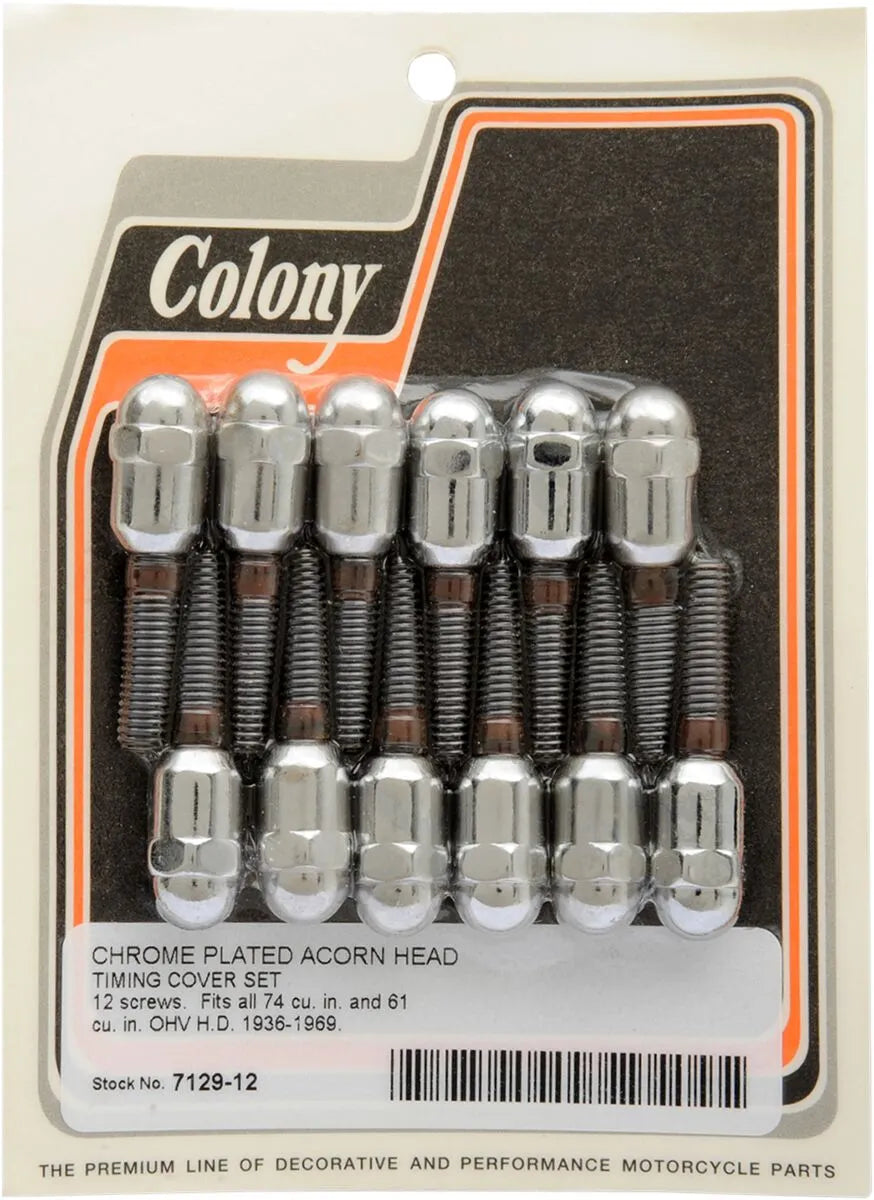 Colony Acorn Cam Cover Screw Kit for Harley Davidson Big Twin