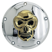 Zodiac Skulled Aluminum Derby Covers – Primary & Clutch