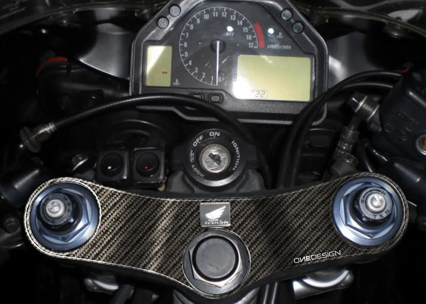 Onedesign Yoke Protector With Carbon Fiber Graphic For Honda
