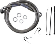 Drag Specialties rustfri stål bremseslange sæt, forreste øvre 45.25"
