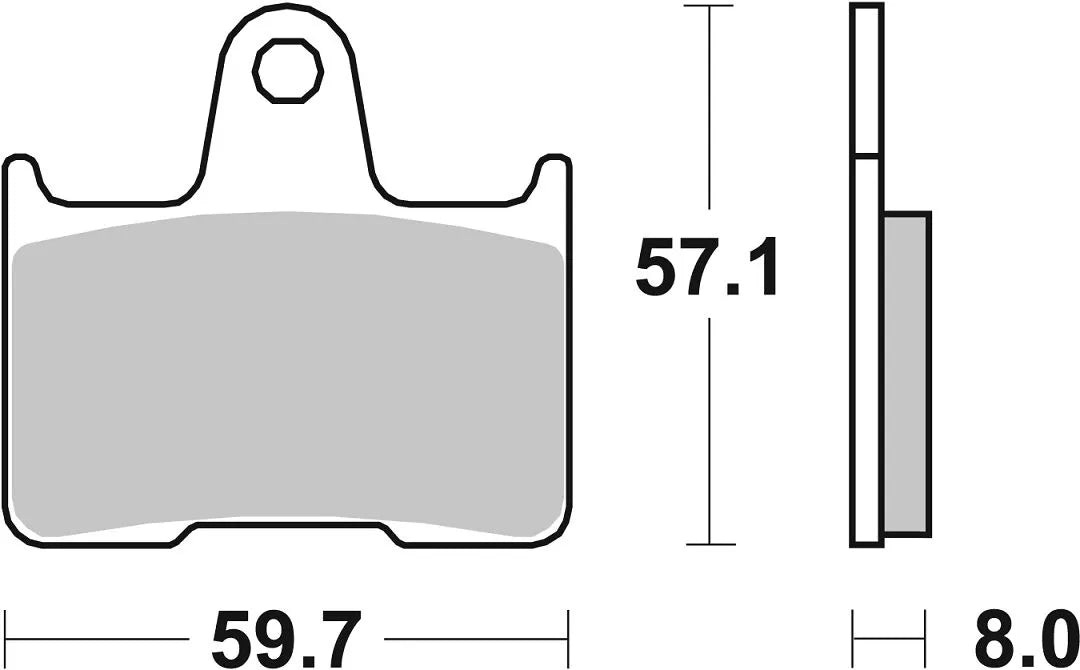 Sbs Hls Street Excel Sintrede Bremseklodser Bag - Bag