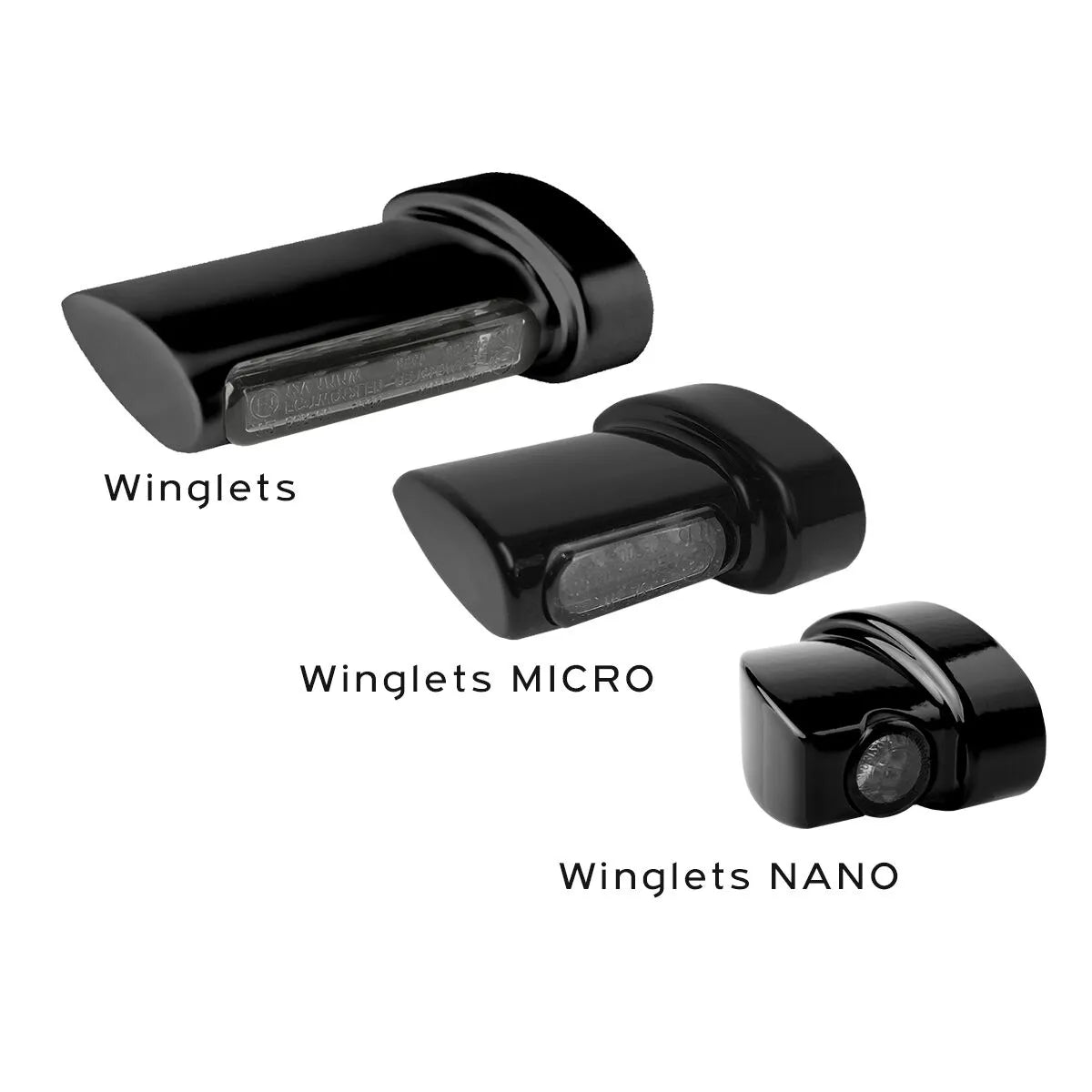 Heinz Bikes Nano Winglets - Harley Turn Signals