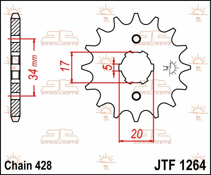 Jt Sprockets Front Sprocket 16 Tooth