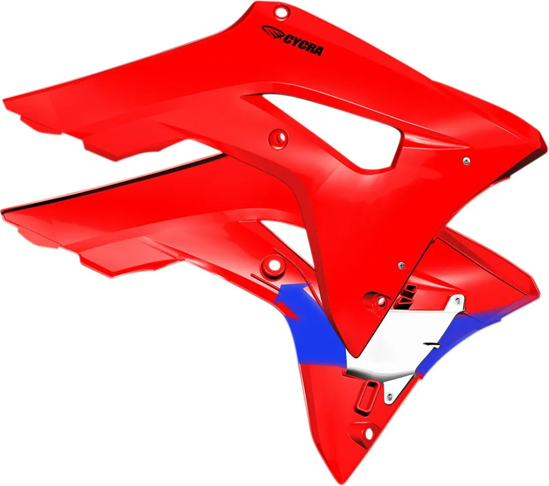 Cycra Powerflow Intake Radiator Shrouds Red