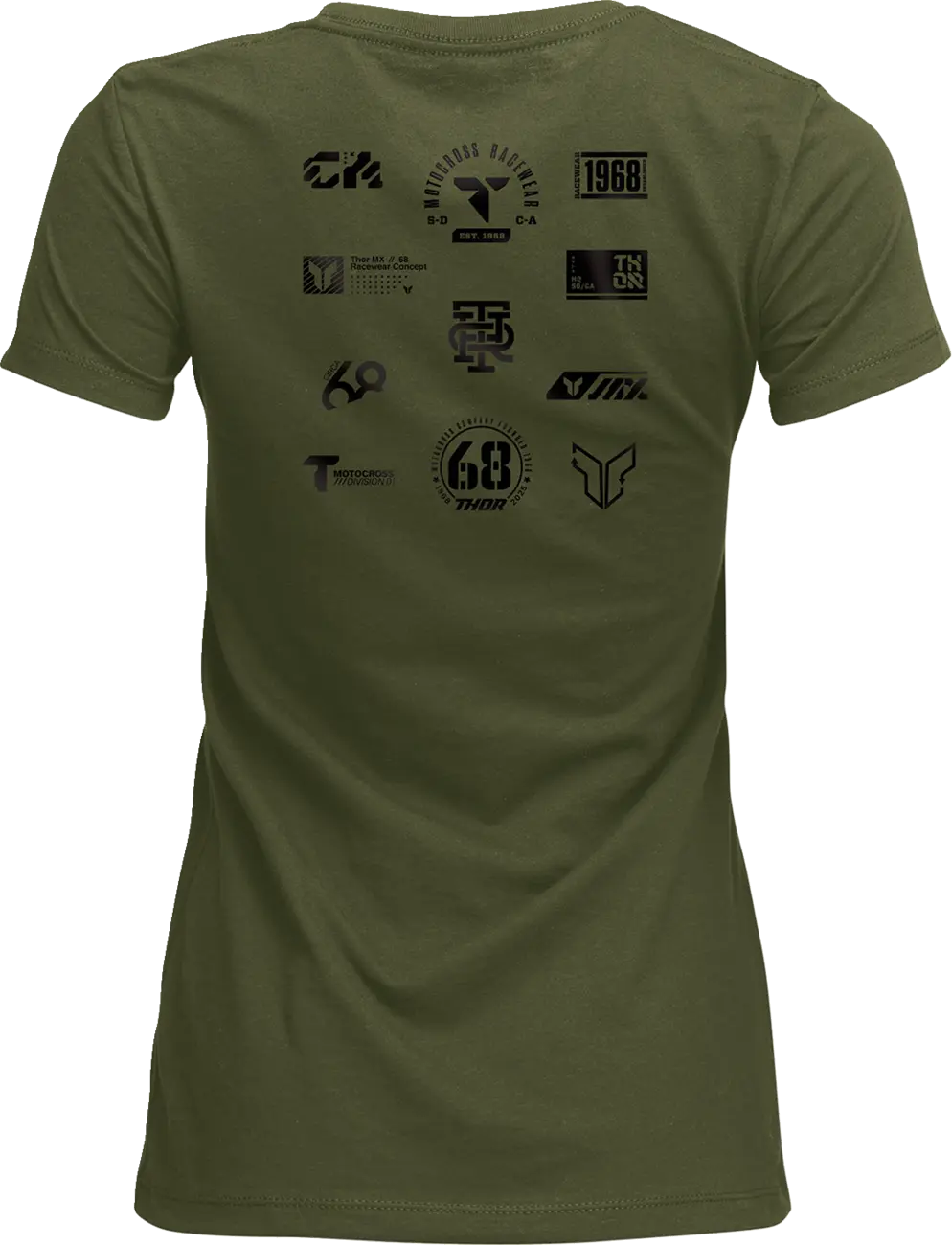 Thor Patched Up T-Shirt Military Green