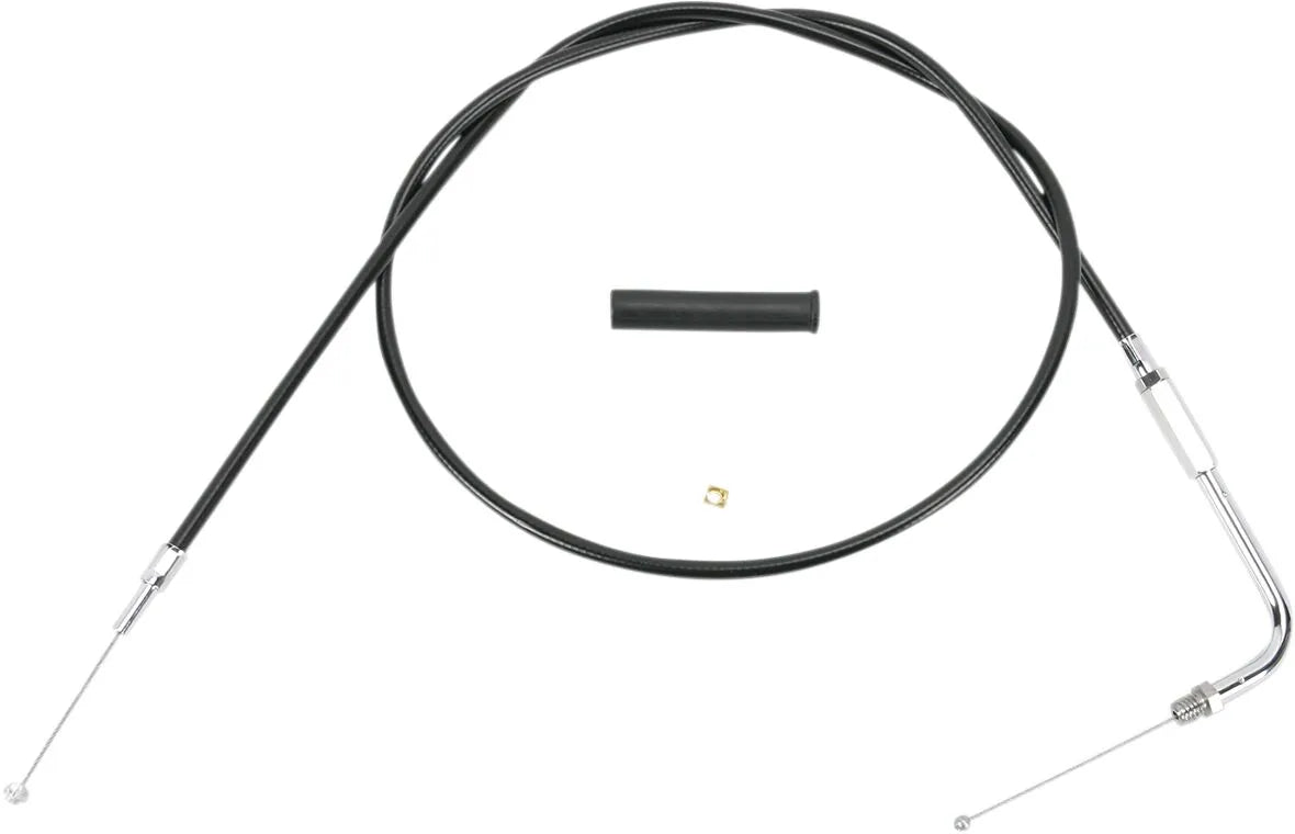 DRAG SPECIALTIES Black Vinyl Throttle Cable 42" Housing
