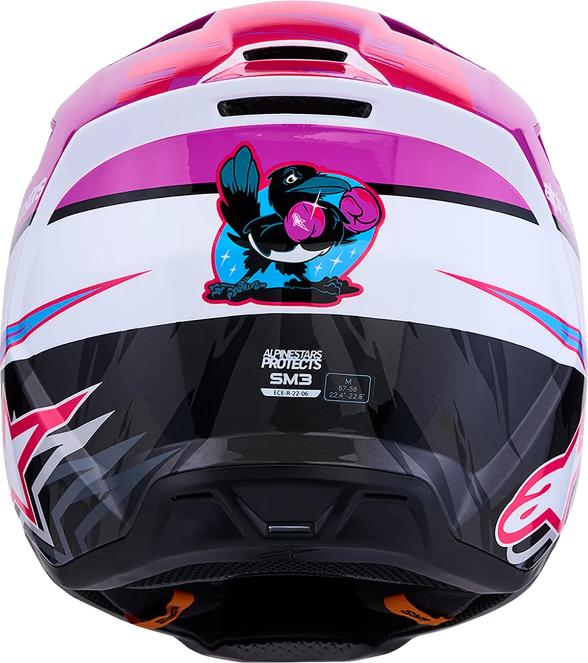 Alpinestars SM3 Falcon Helmet Purple/White/Pink