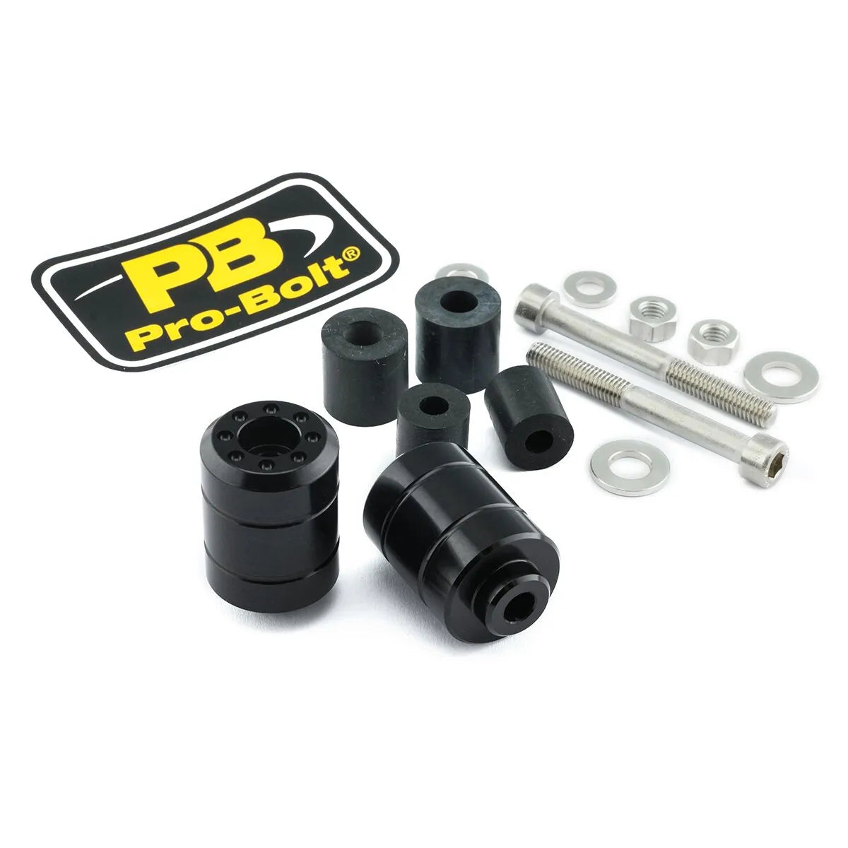 Pro Bolt Aluminium Bar Ends - Black