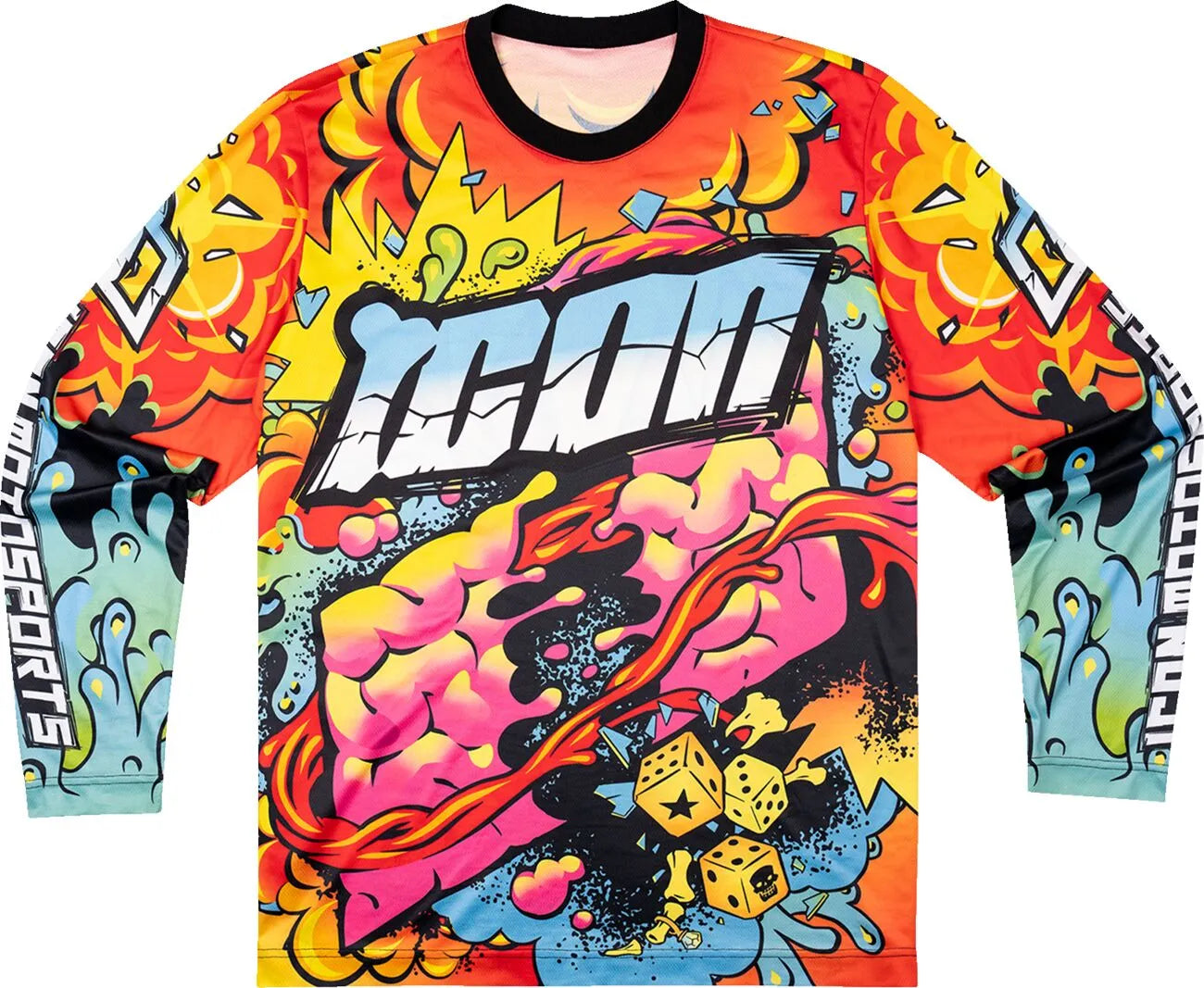 Icon Scatterbrain Jersey - Black/Blue/Green/Pink/Yellow/White/Orange