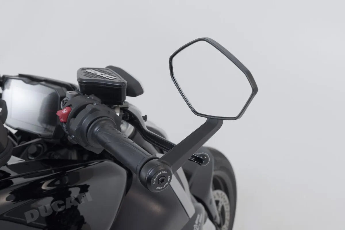 Sw-motech Bar End Mirrors - Black Aluminum