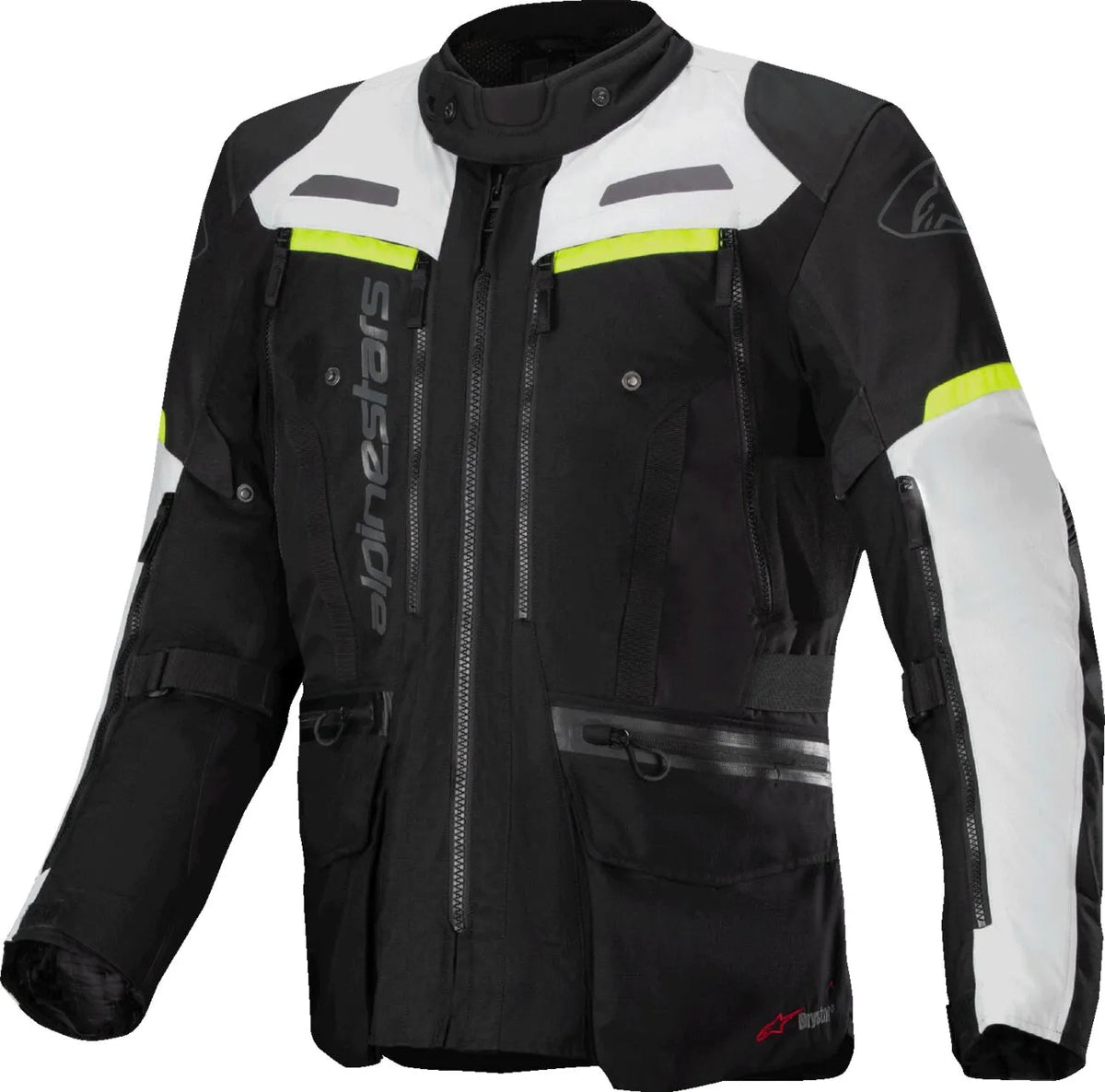 Alpinestars Bogota Pro Drystar Jacket Black Ice Gray Yellow Fluo