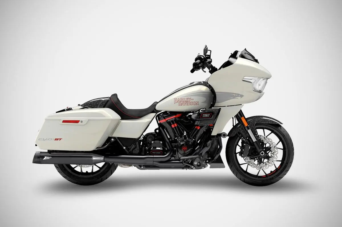 Zard 4.5" Slash-cut Slip-ons Muffler For Hd-touring E5