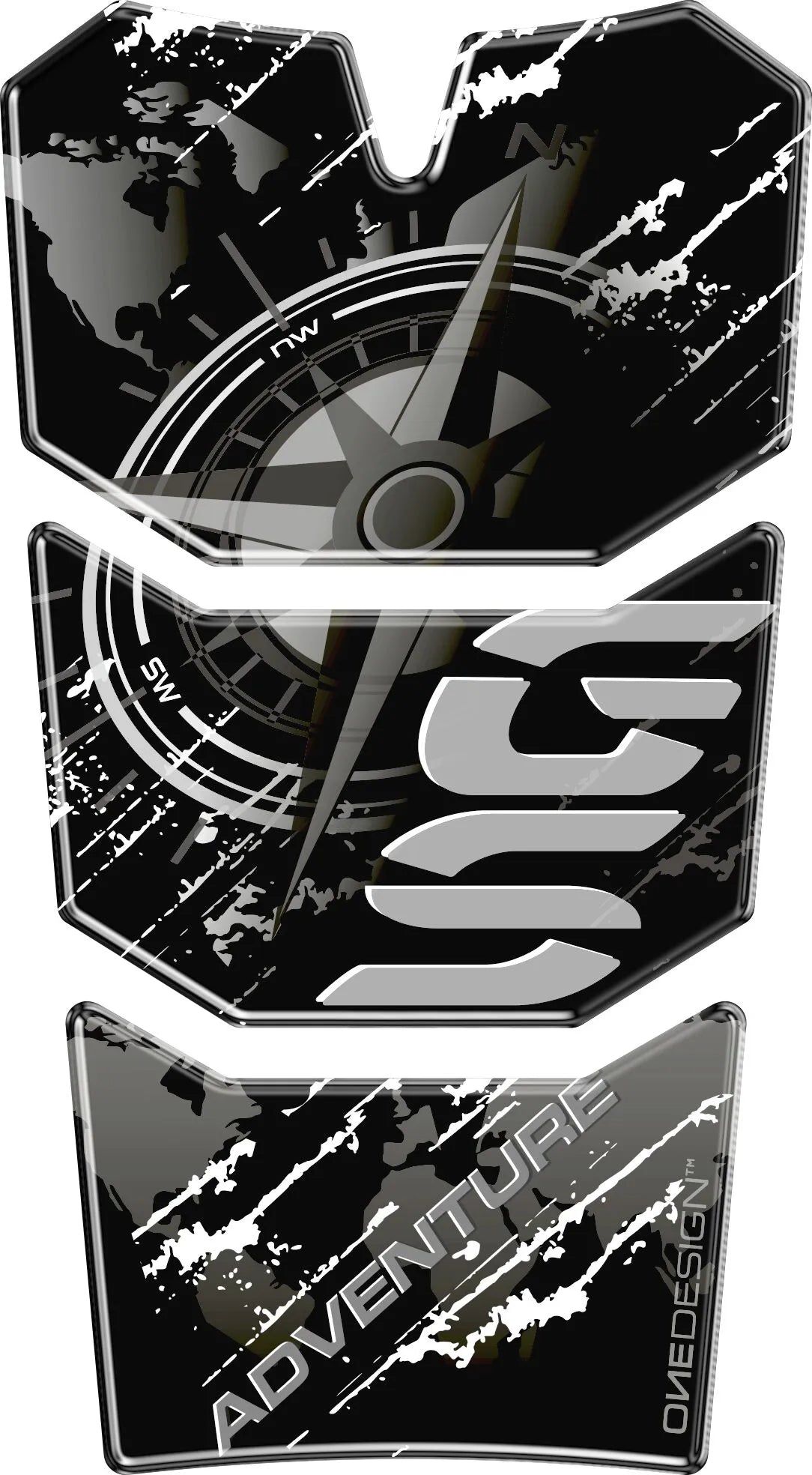 Onedesign Resin/soft Touch Tank Pad For Motorcycles