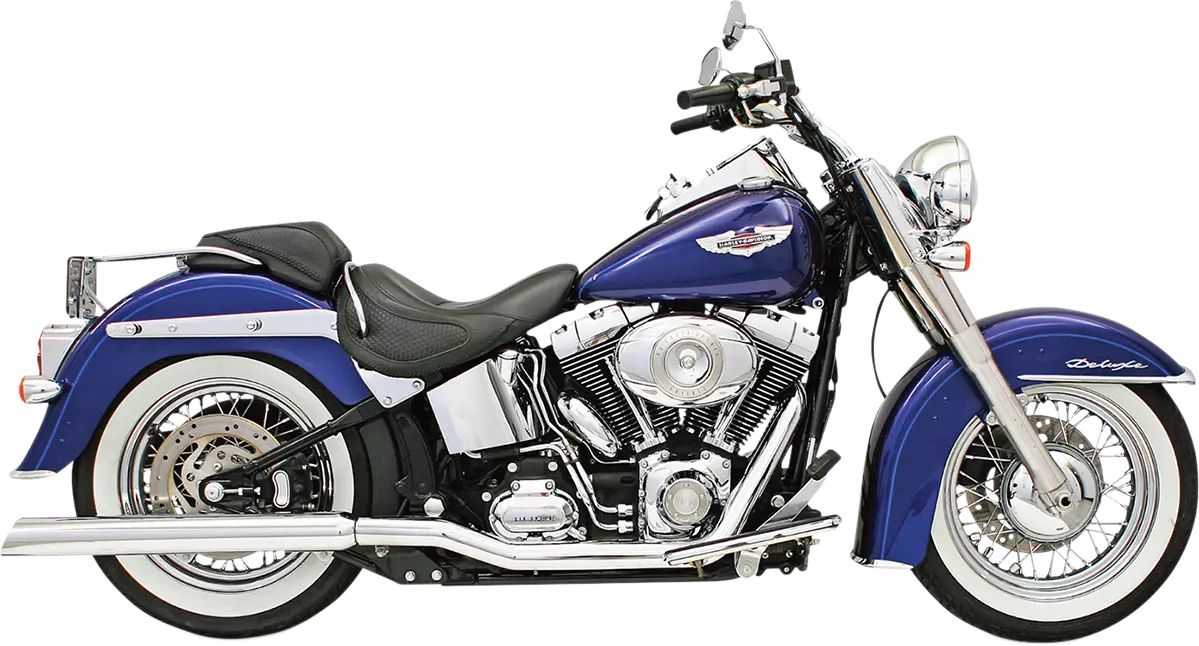 Bassani Xhaust Power Curve True-Dual Header Udstødning til Softail