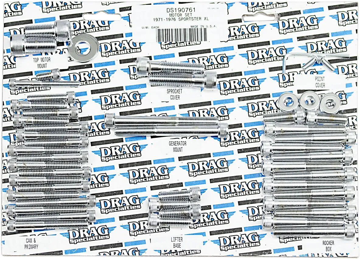 Drag Specialties Socket Head Motor Bolt Set for HD Sportster XL