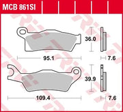 Trw Si Series Sintered Off-road Brake Pads - Rear