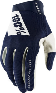 100% Ridefit Glove - Navy/White