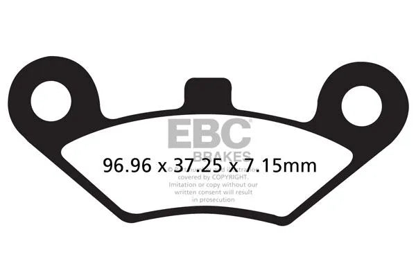 Ebc R Series Sintered Brake Pads For Off-road Atvs - Front & Rear