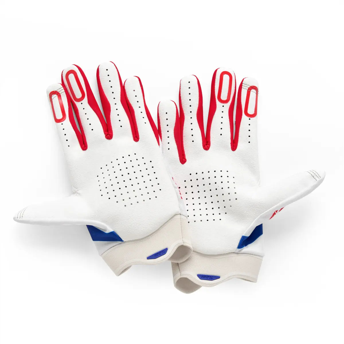 100% Itrack Gloves - Blue/Red/White