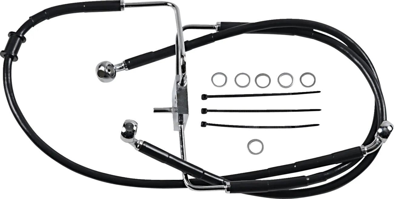 Drag Specialties Forlænget Bremse Slange 35" Rustfrit Stål Foran