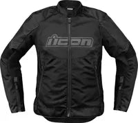 Icon Overlord3™ Women's Motorcycle Jacket - Black/Gray