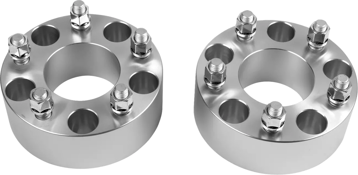 Moose Offroad Four Wheel Spacers 5/4.5 2" M12x1.50 Silver Raw
