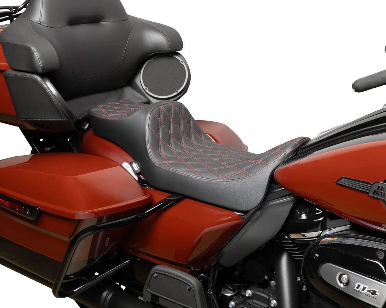 2-Up Drag Specialties Extended Reach Predator Iii Seat - For Harley Davidson