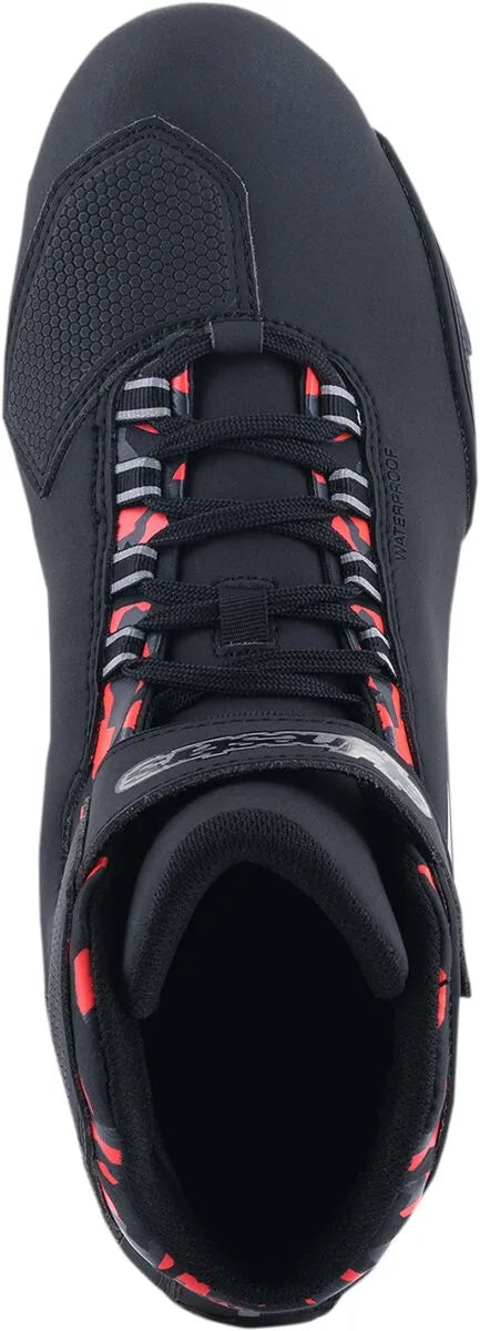 Alpinestars Sektor Waterproof Riding Shoes Black Gray Red