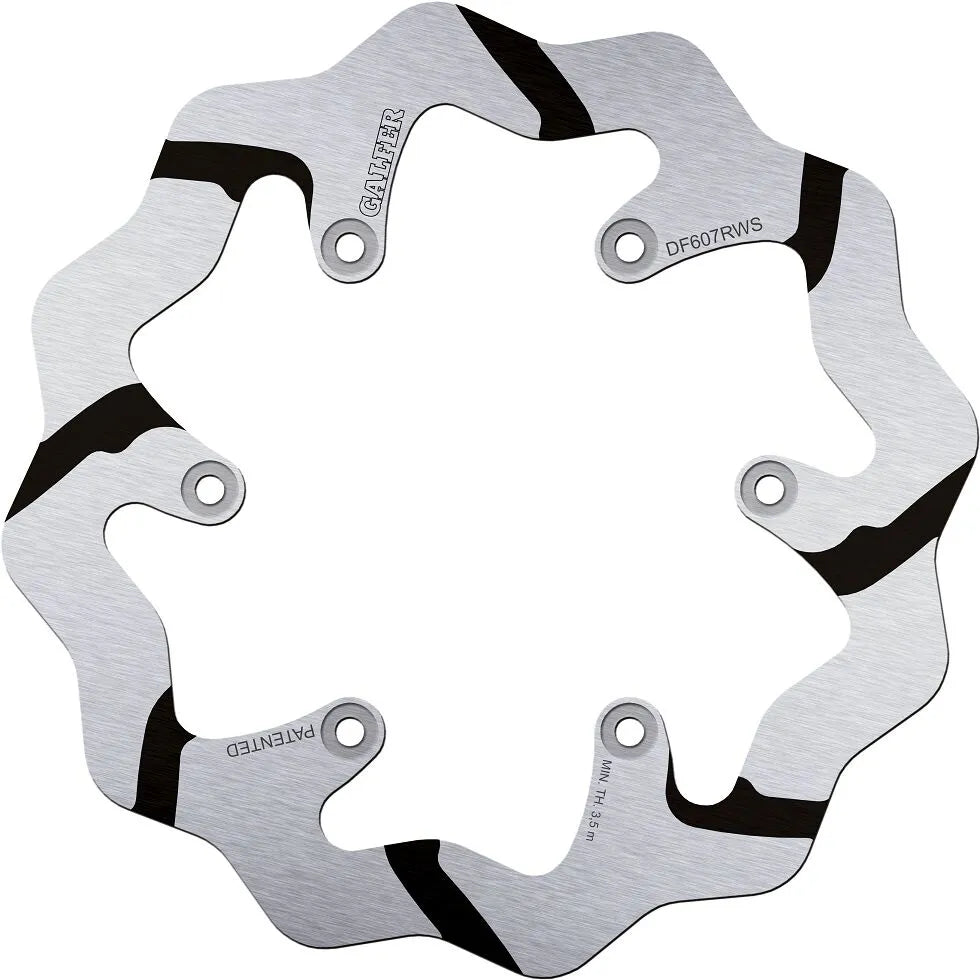 Galfer Fixed Wave Grooved Brake Rotor - Df607rws - Rear