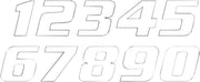 Blackbird Racing One Series Numbers Plate Graphic - 3 Pack