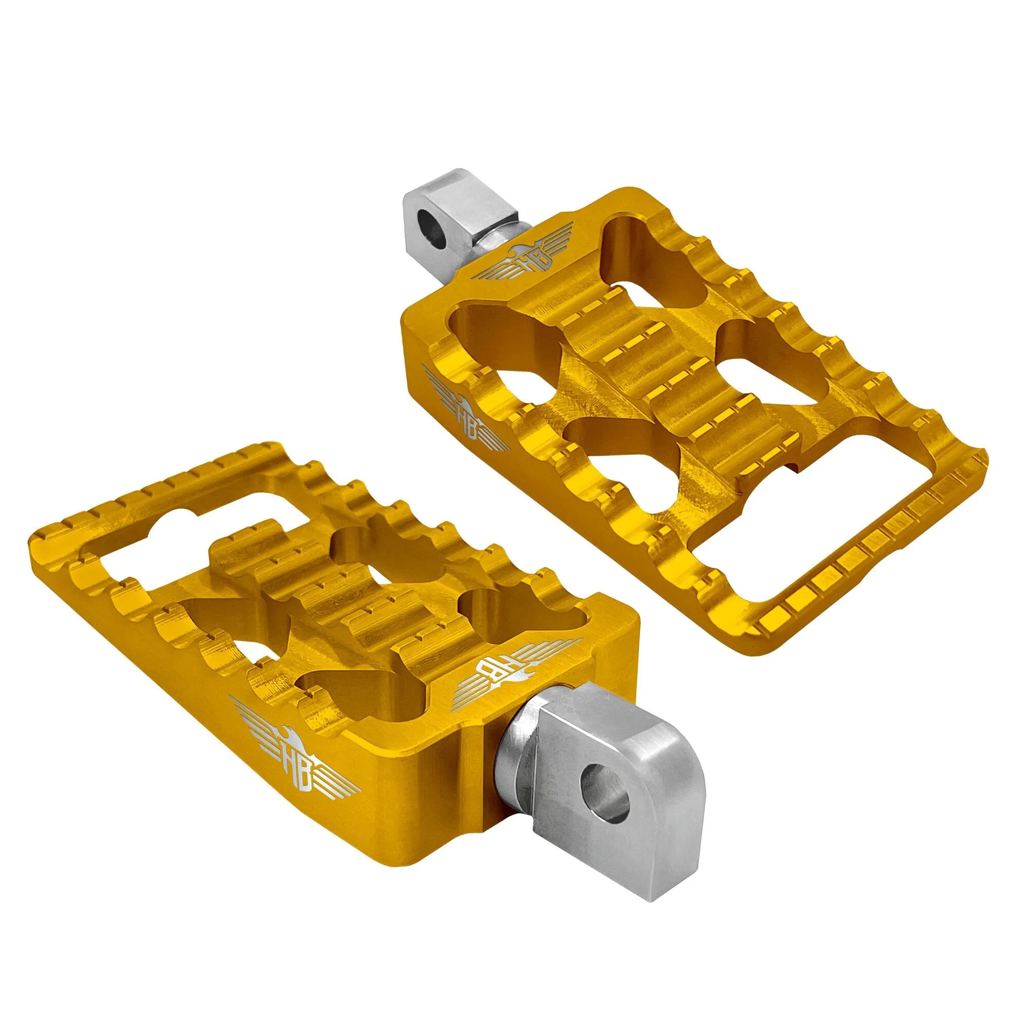 Heinz Bikes Foot Pegs For Harley - Gold