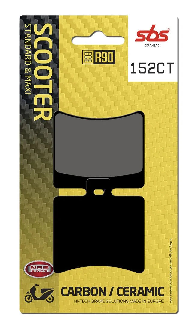 Sbs Ct Scooter Carbon Tech Organic Brake Pads - Rear
