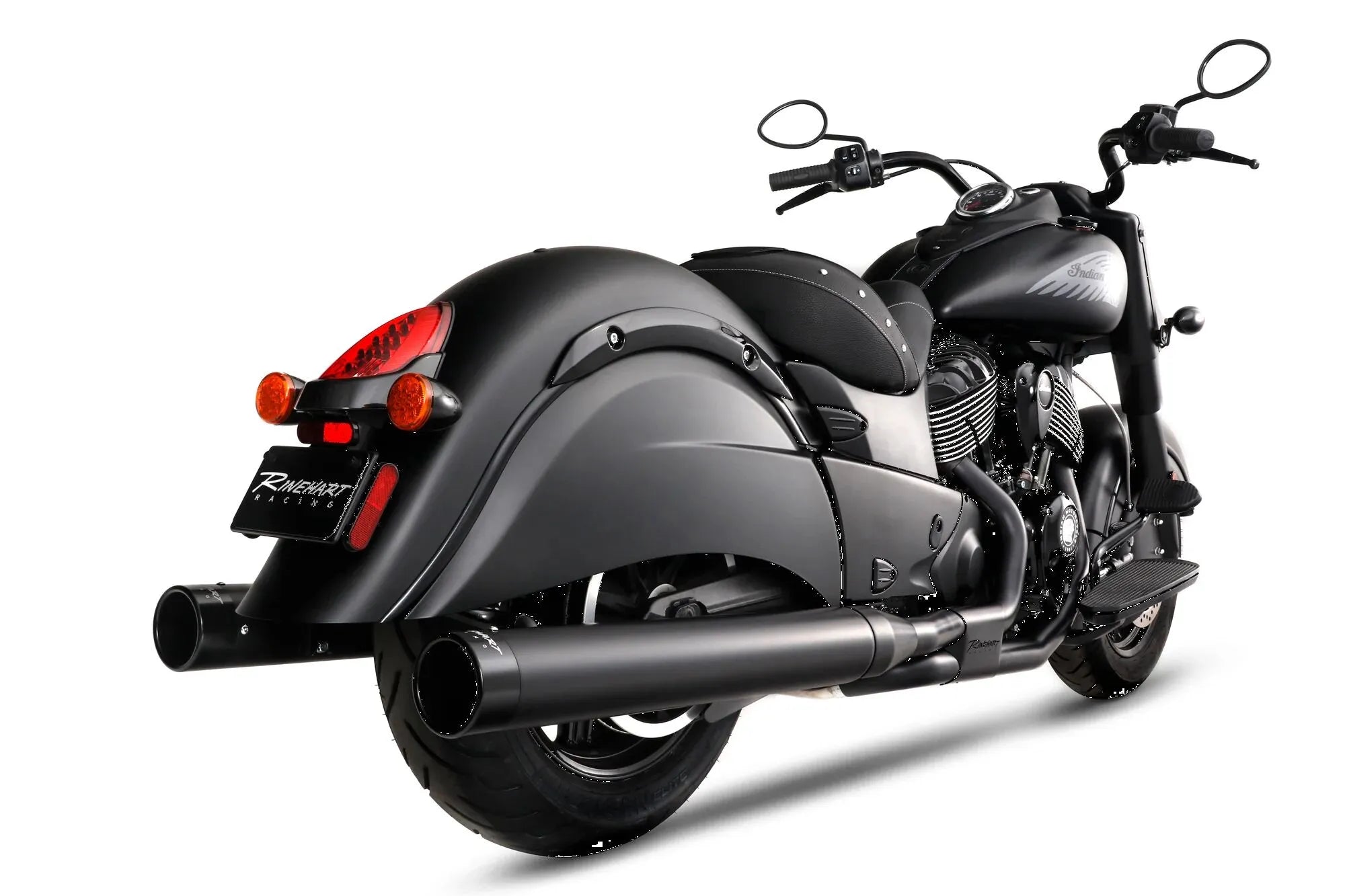 Rinehart Racing Dbx40 4" Slip-on Lyddæmpere Til Indian