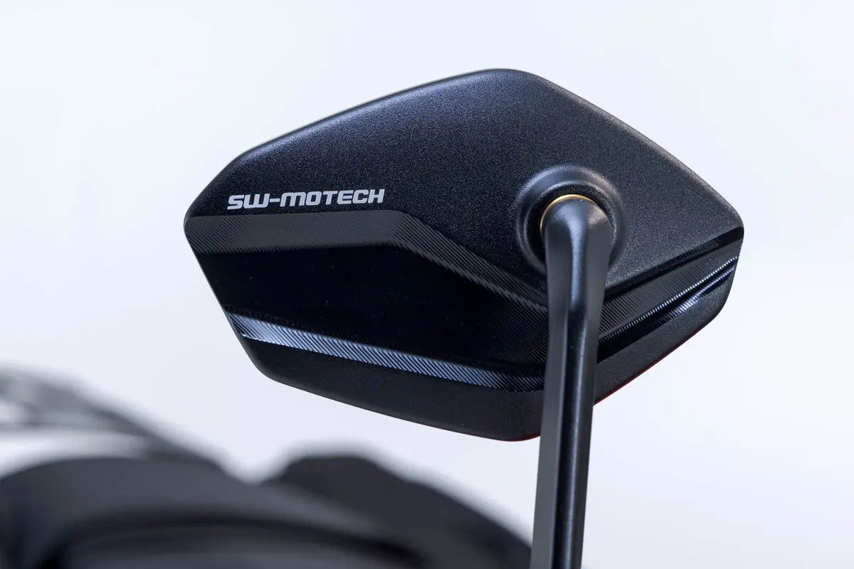 Sw-motech Bar End Mirrors - Black Anodized Aluminum