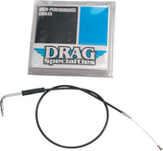 Drag Specialties Black Vinyl Idle Cable 70° Elbow