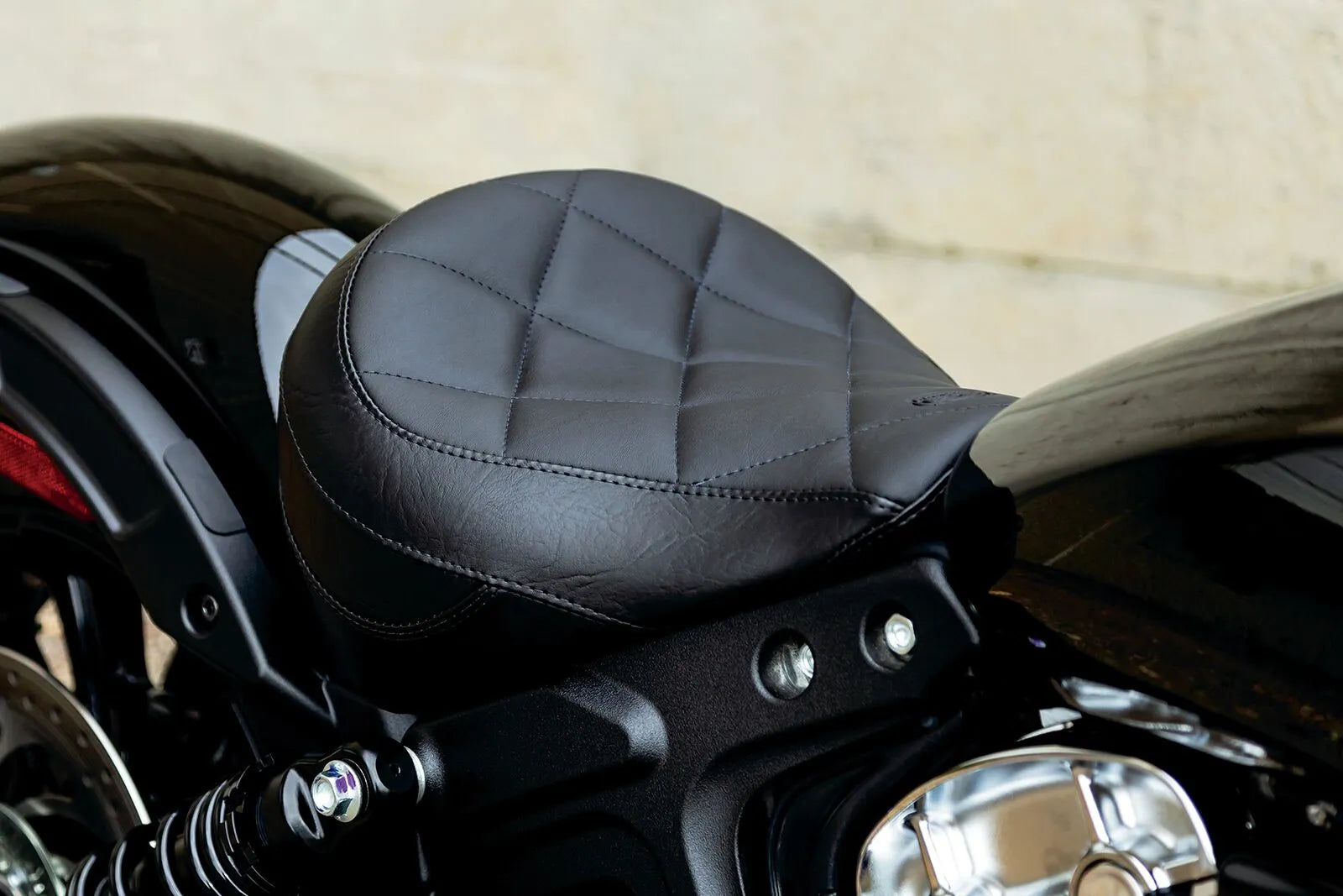 Mustang Solo Touring Seat - Enhanced Comfort - For INDIAN