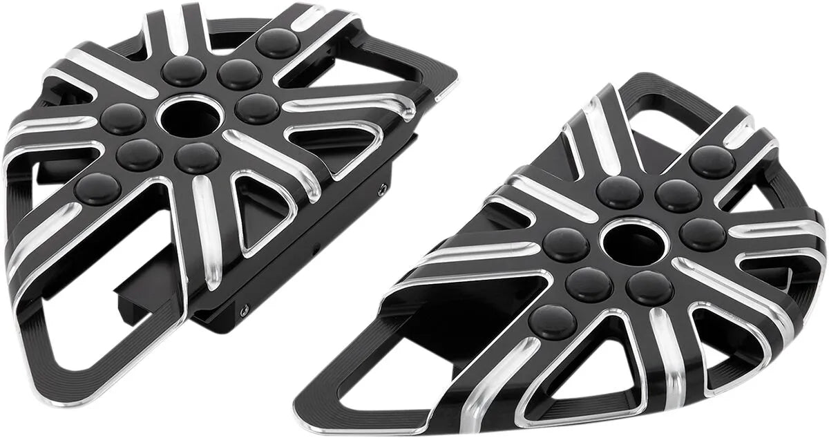 Arlen Ness 10 Gauge Floorboards - Black Anodized