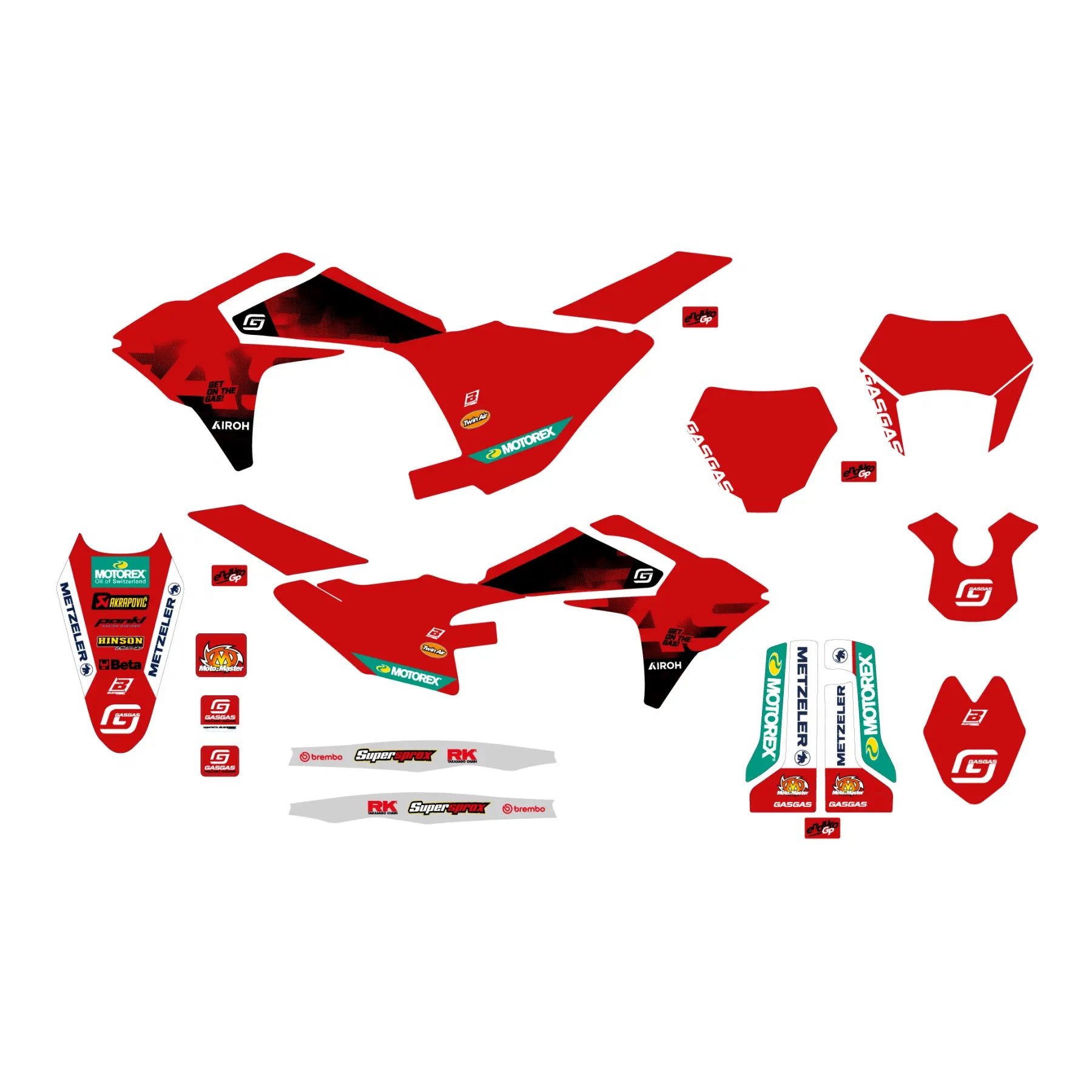 Blackbird Racing Factory Grafik Sticker Kit For Gas Gas