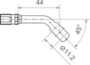 Trw Banjo Varioflex Fitting With 45° Bend