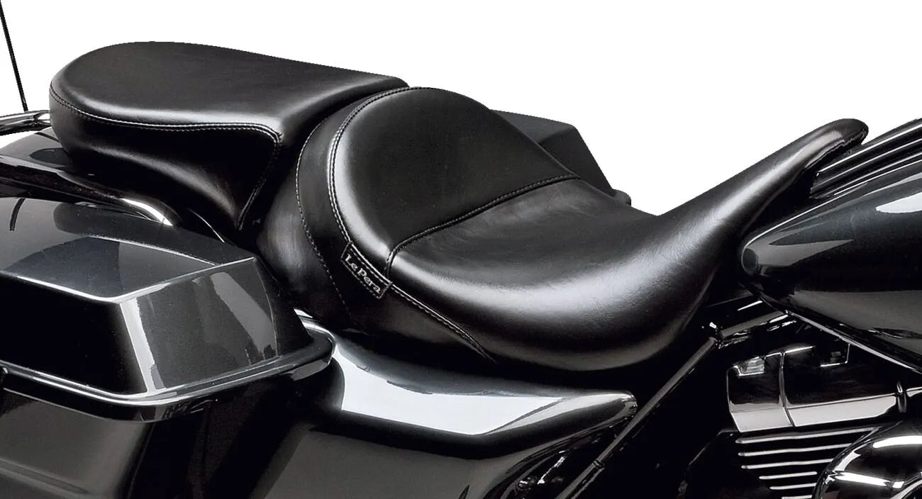 Le Pera Bare Bones Pillion Pad - Black Vinyl - For Harley Davidson
