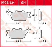 Trw Allround Sintrede Metal Bremseklodser