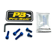 Pro Bolt Aluminium Fuel Cap Kit - Blue