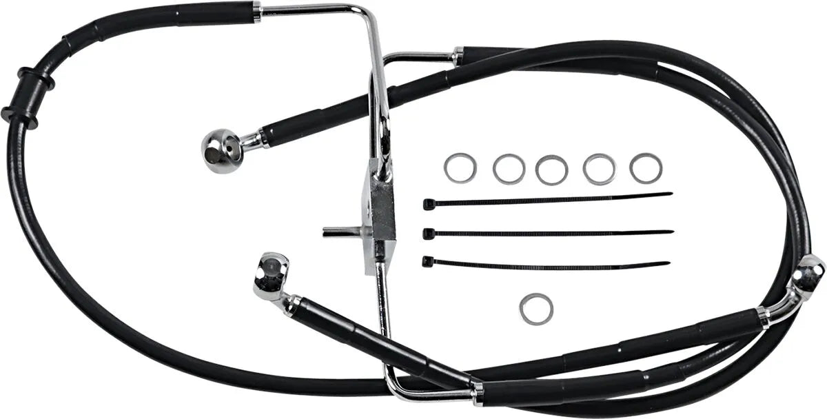 Drag Specialties Forlænget Bremse Slange 35" Rustfrit Stål Foran