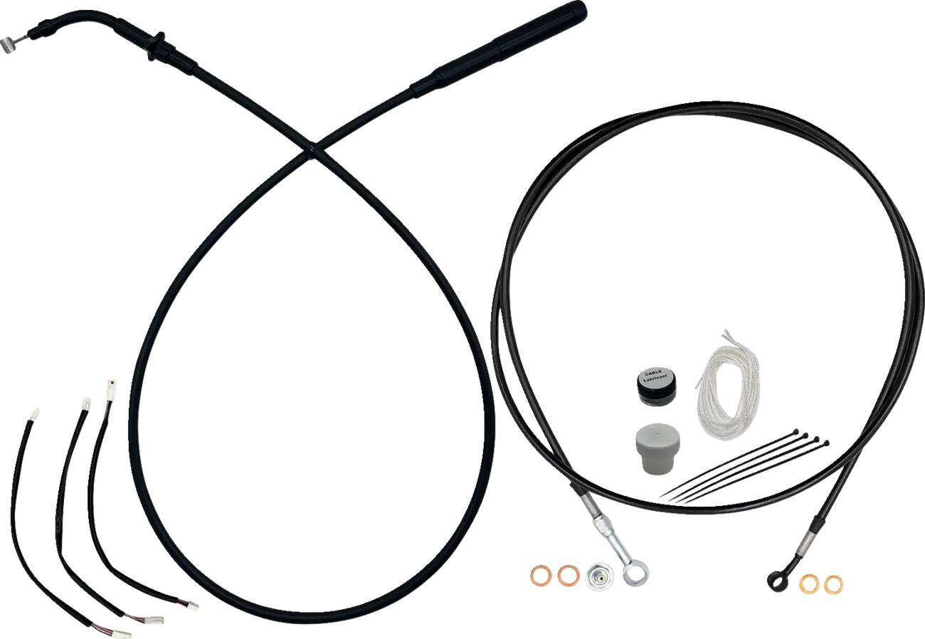 Fat Baggers Inc. EZ Install Handlebar Cable Kit for 12" Ape