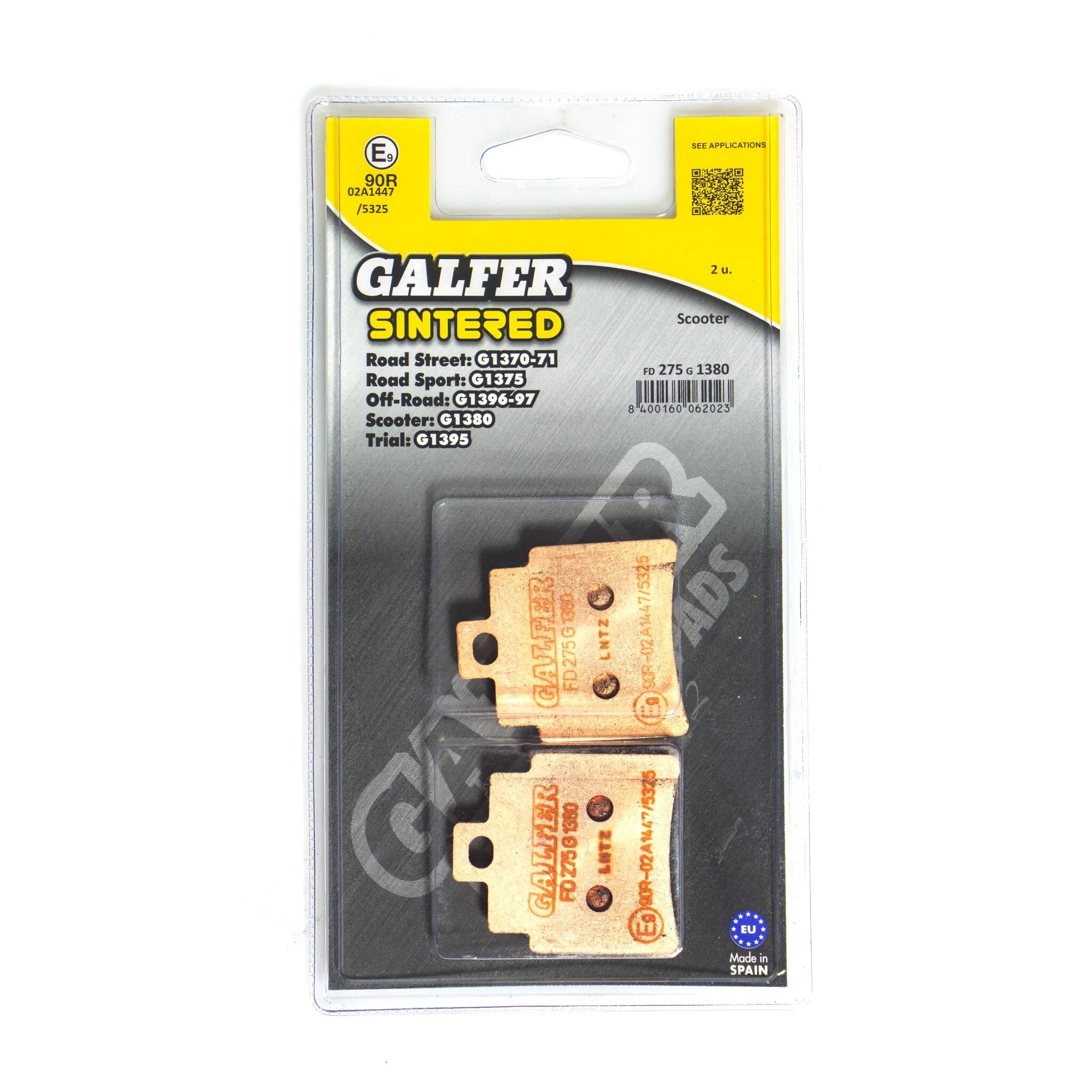 Galfer Hh Sintered Brake Pads - High Performance - Rear