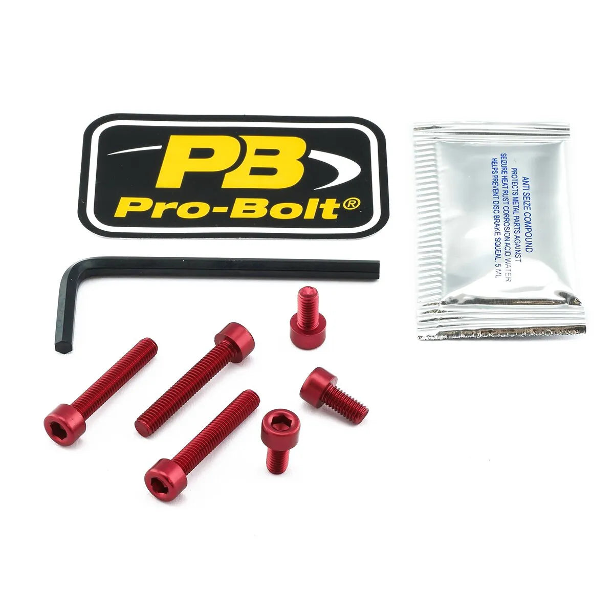 Pro Bolt Aluminium Fuel Cap Kit - Red