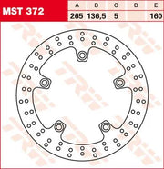 Trw Rund Fast Bremse Rotor Til 250-299mm Applikationer - For & Bag