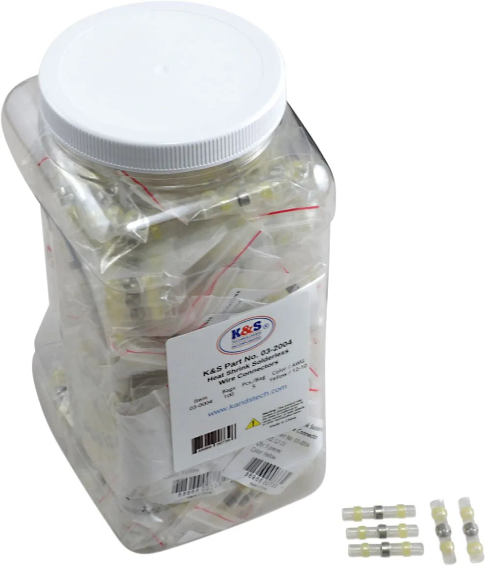 K&s Heat-shrink Solderless Wire Connector Kit